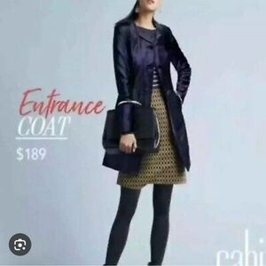 Cabi Navy Blue Velvet Women’s Blazer